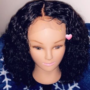 Loose deep wave closure wig
